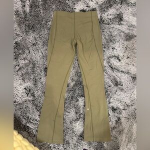 Womans Olive Green flare Leggings